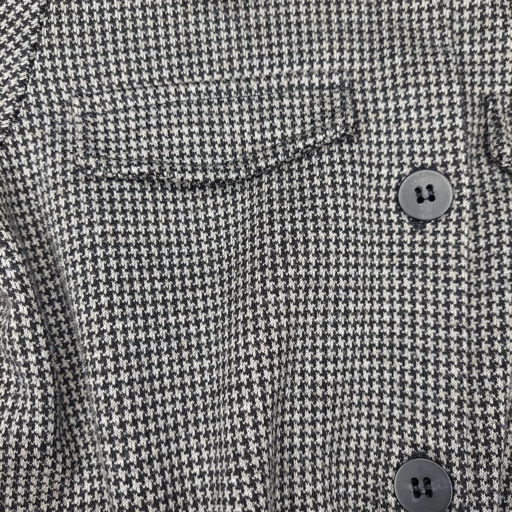 Zara Girls Size 8 Short Sleeve Utility Jumpsuit Houndstooth Gray Wide Leg